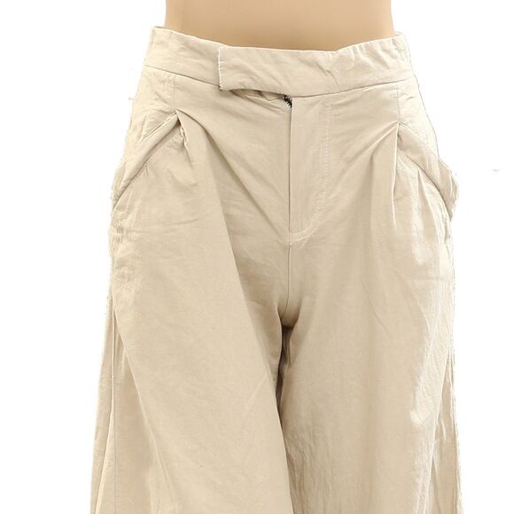 Free People Tegan Washed Barrel Trousers Pants Pleated Tapered Leg XXS 278600 - Picture 6 of 8